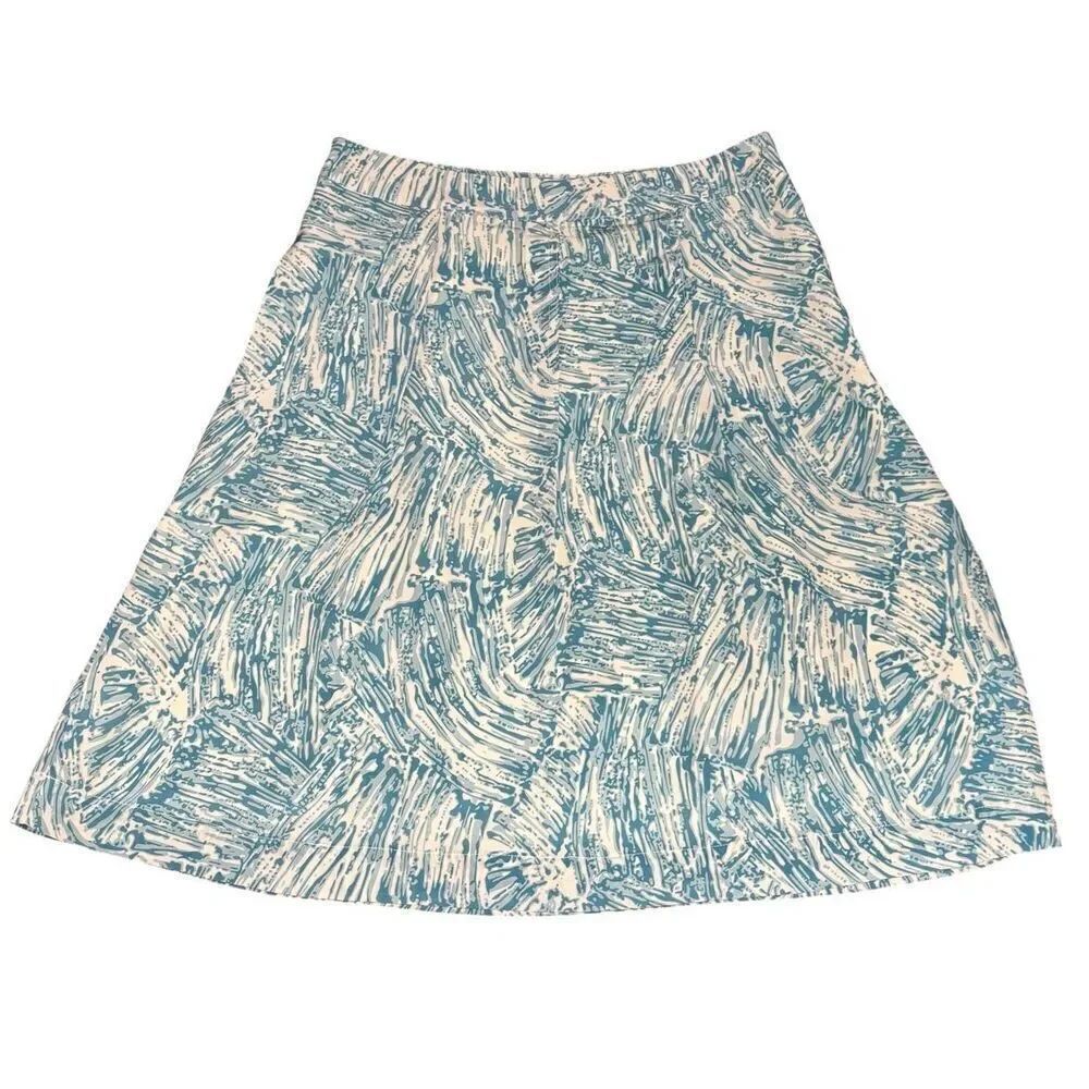 Rachel Comey "Hewes" Aqua abstract print skirt NWT Size 2